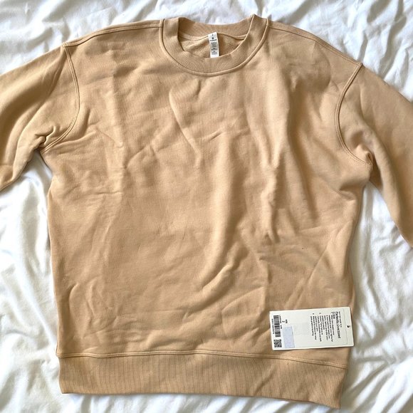 Lululemon Perfectly Oversized Crew Ivory Peach - Picture 3 of 12